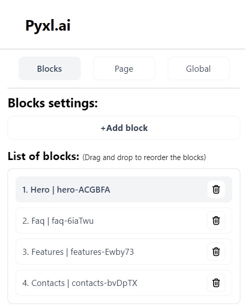 editor blocks